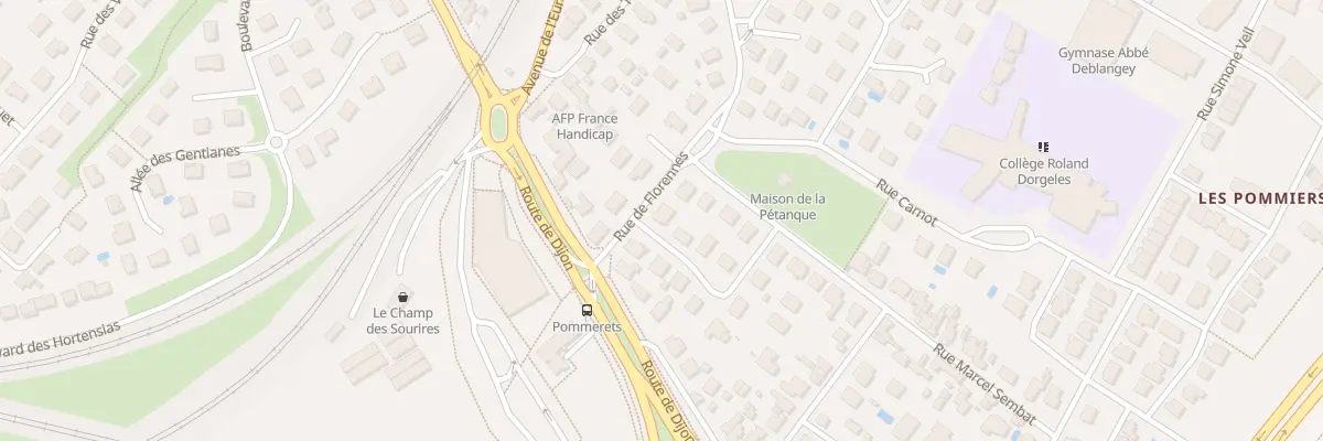 Plan du 6 Rue de Florennes à Longvic