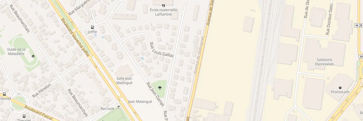 Plan du 30 Rue Paul Gasq à Dijon