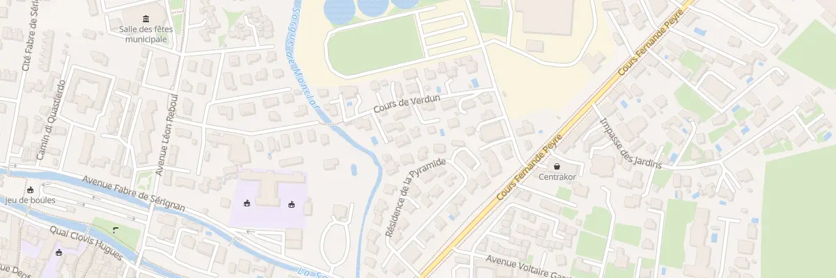 Plan du 95 Crs de Verdun à L’Isle-sur-la-Sorgue