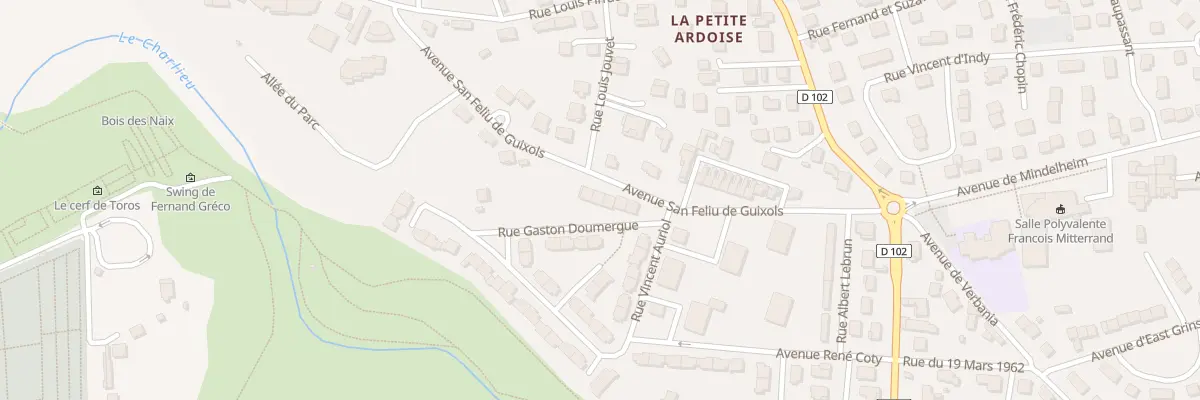 Plan du 12 Av San Feliu de Guixols à Bourg-de-Péage