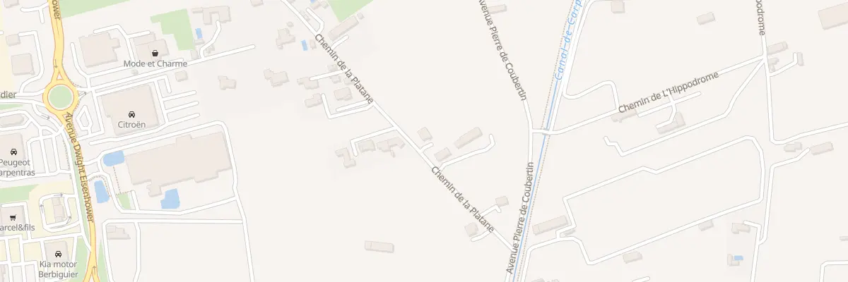 Plan du 649 Che de la Platane à Carpentras