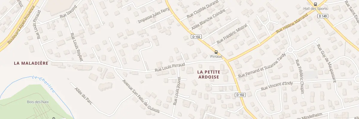 Plan du 23B Rue Louis Pirraud à Bourg-de-Péage