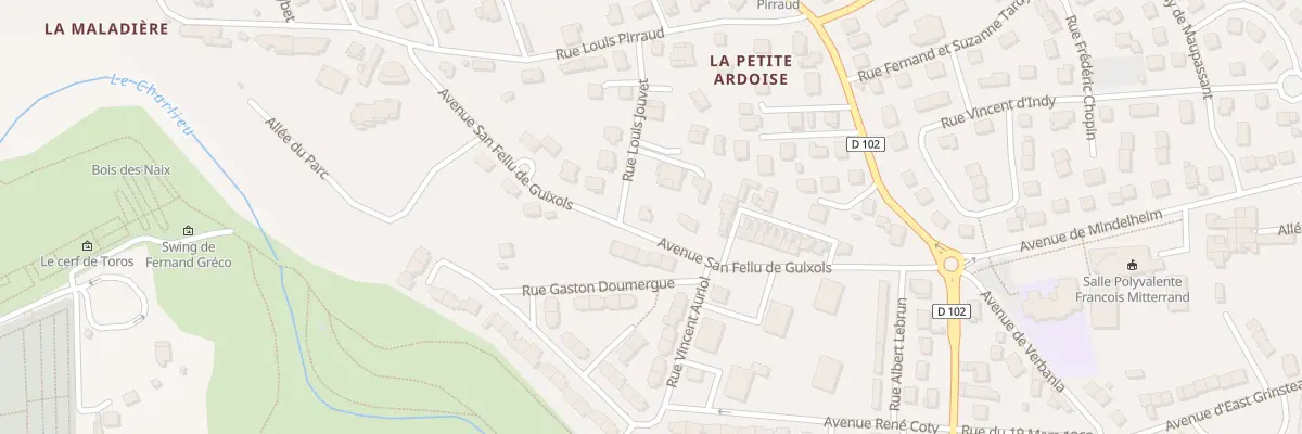 Plan du 13 Rue Louis Jouvet à Bourg-de-Péage