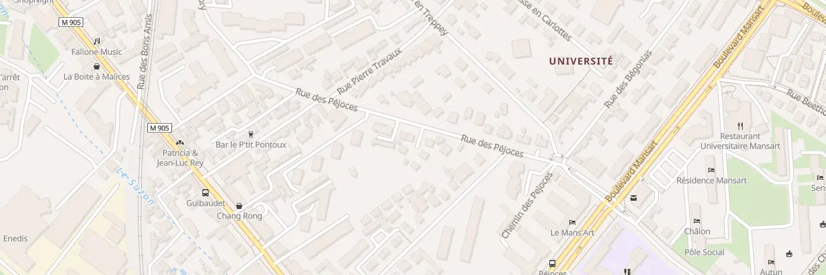 Plan du 16 Rue des Péjoces à Dijon