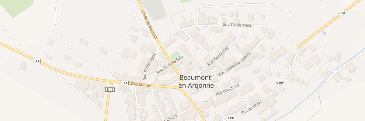 Plan du 4 Rue du Puits Sale à Beaumont-en-Argonne