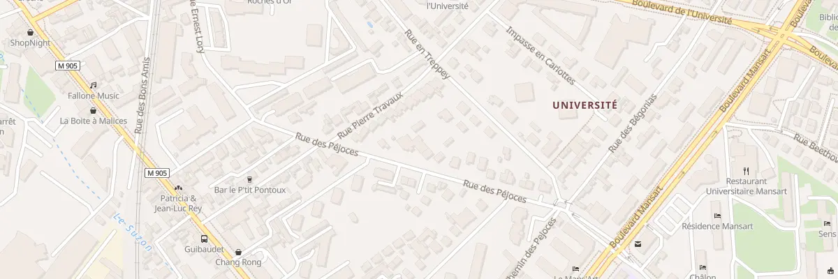 Plan du 19 Rue des Péjoces à Dijon