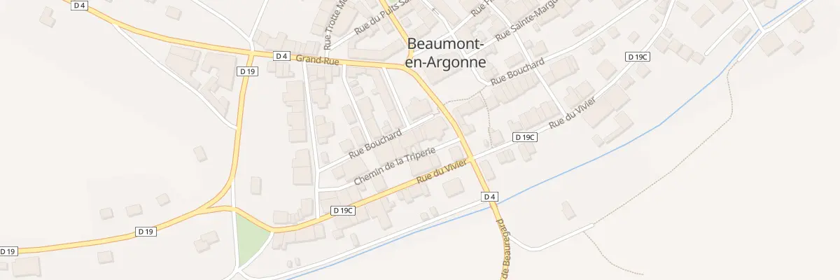 Plan du 28 Rue Bouchard à Beaumont-en-Argonne