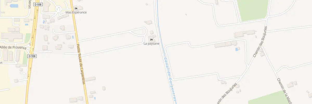 Plan du 1974A Prt Petite Rte de Carpentras à Pernes-les-Fontaines