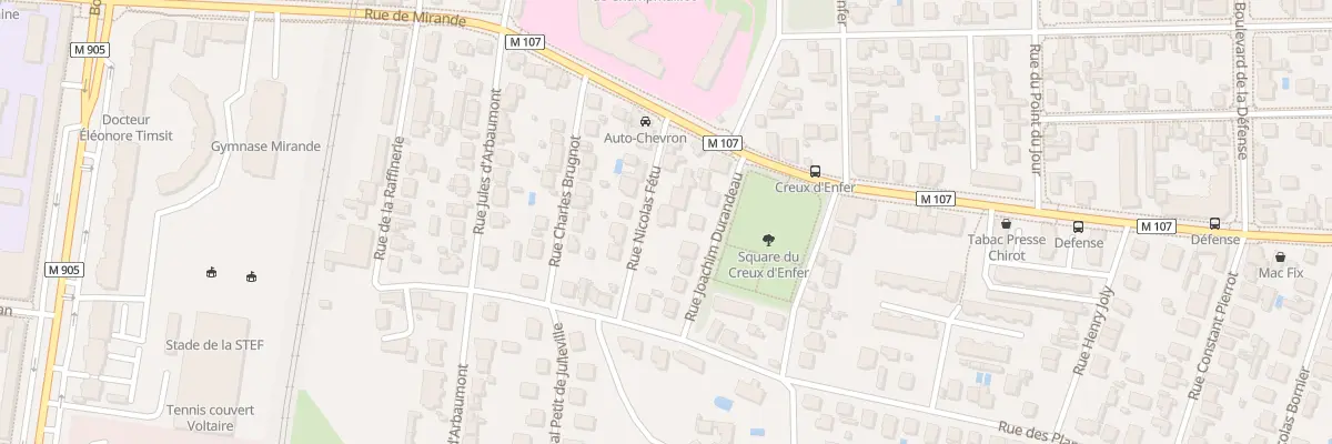 Plan du 7 Rue Nicolas Fetu à Dijon