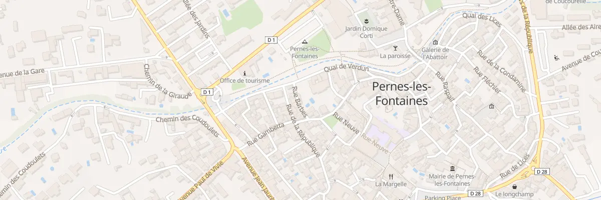 Plan du 28 Rue Barbes à Pernes-les-Fontaines