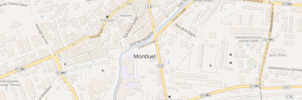 Plan du 245 Crs Condé à Montluel
