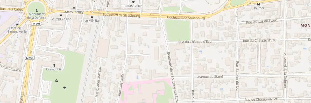 Plan du 8 Bd de la Fontaine des Suisses à Dijon