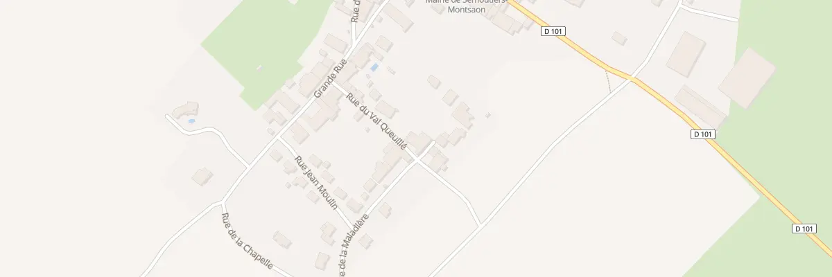 Plan du 7 Rue du Val Queuille à Semoutiers-Montsaon