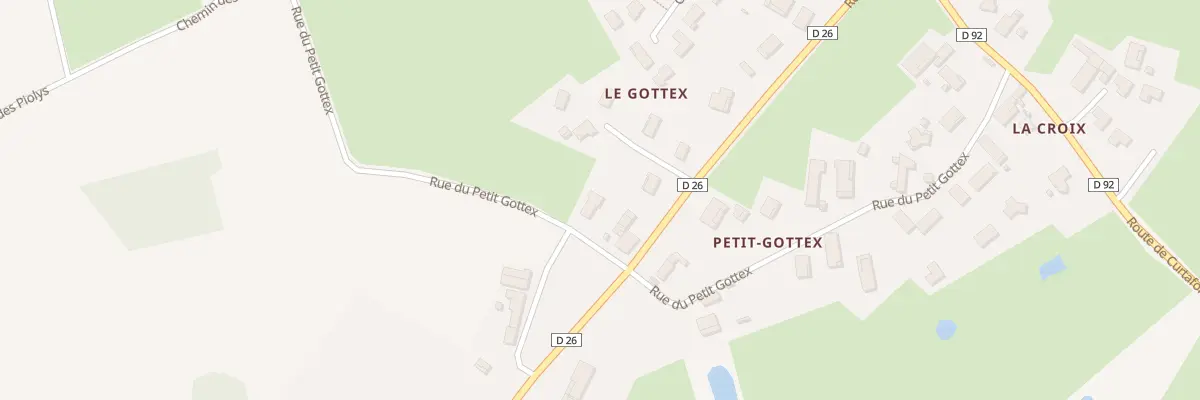 Plan du 540 Rue du Petit Gottex à Saint-Didier-d’Aussiat