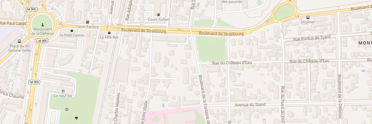 Plan du 6 Bd de la Fontaine des Suisses à Dijon