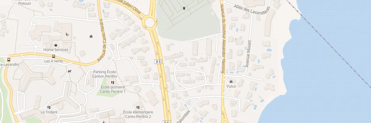 Plan du 14 All des Estandadous à Martigues