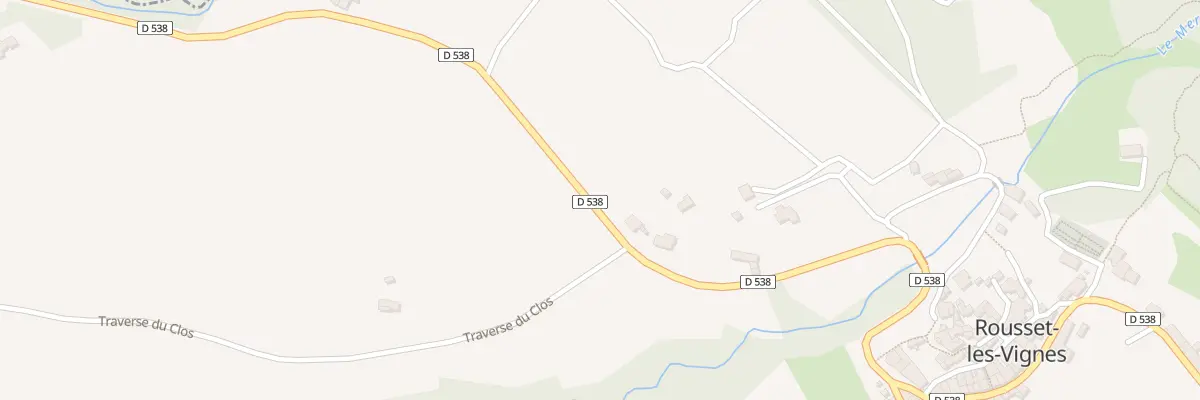 Plan du 280 Rte de Montelimar à Rousset-les-Vignes