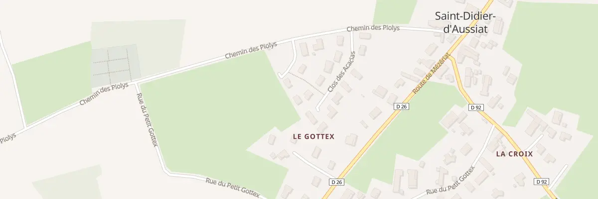 Plan du 10 Lot du Clos des Acacias à Saint-Didier-d’Aussiat