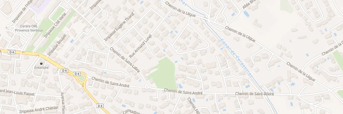 Plan du 128 Rue du Clos Saint-Labre à Carpentras