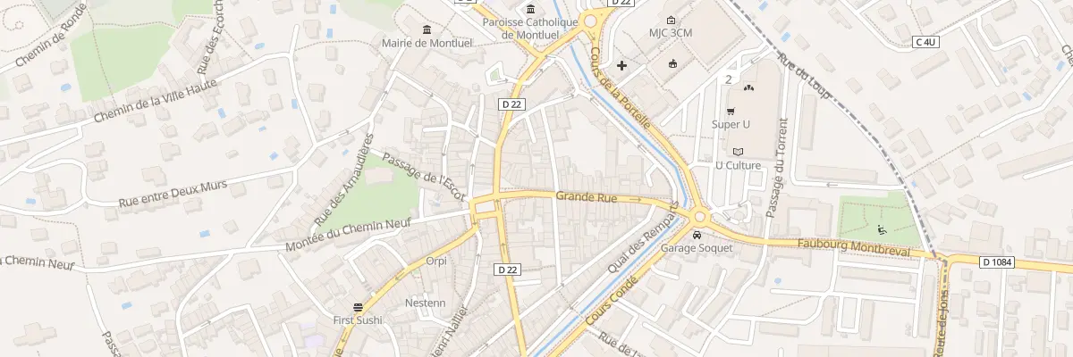 Plan du 138 Gr Grande Rue à Montluel