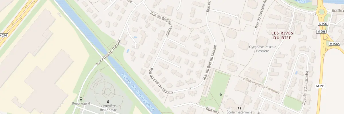 Plan du 62 Rue du Bief du Moulin à Longvic