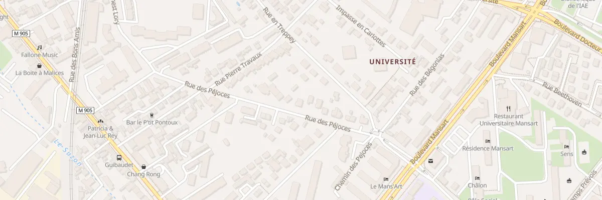 Plan du 25 Rue des Péjoces à Dijon