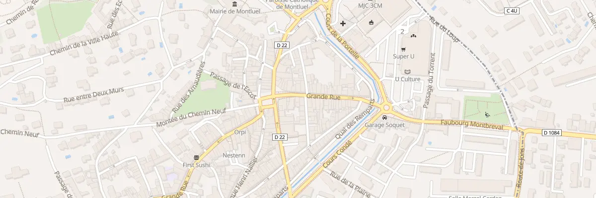 Plan du 127 Gr Grande Rue à Montluel
