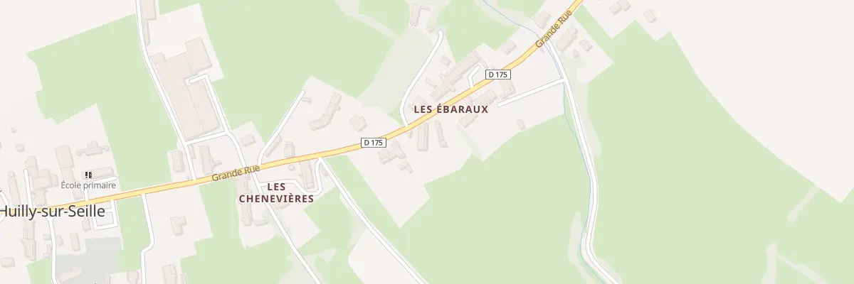 Plan du 1850 Rue Grande Rue à Huilly-sur-Seille