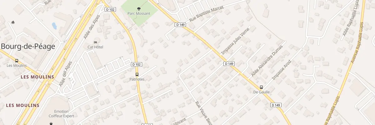 Plan du 8 Rue Veuve Besset à Bourg-de-Péage