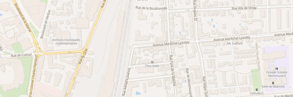 Plan du 6 Av Mal Lyautey à Dijon