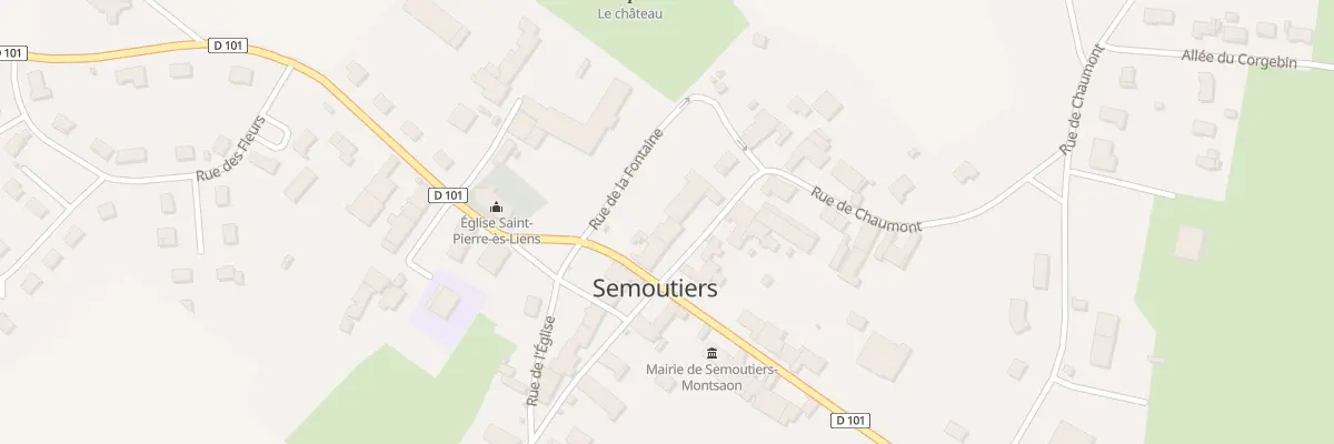 Plan du 3 Rue de Chaumont à Semoutiers-Montsaon
