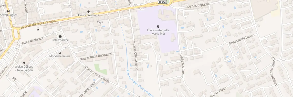 Plan du 517 Che de la Lègue à Carpentras