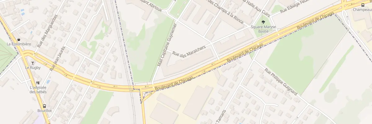 Plan du 3 Bd de Chicago à Dijon