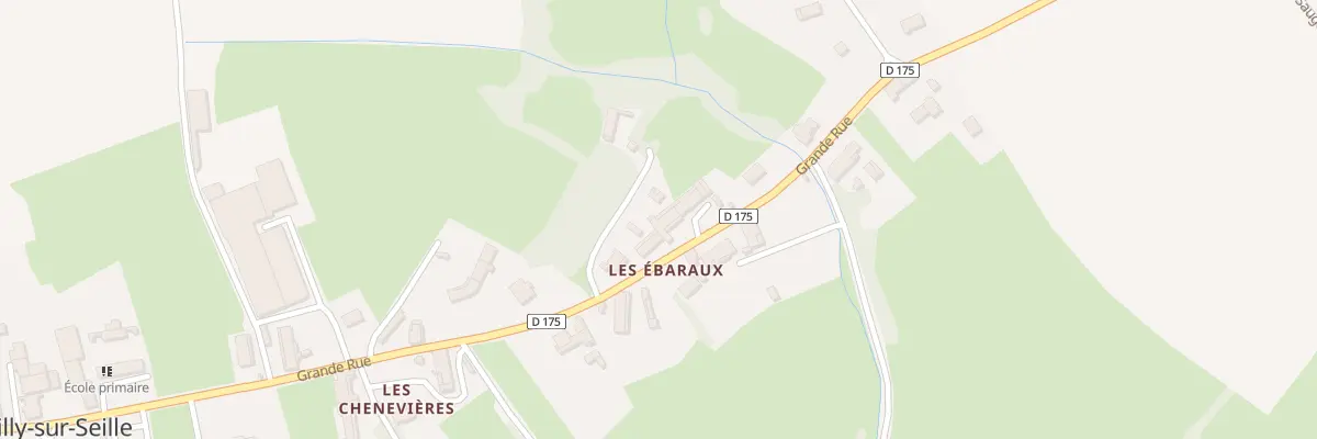 Plan du 1905 Rue Grande Rue à Huilly-sur-Seille