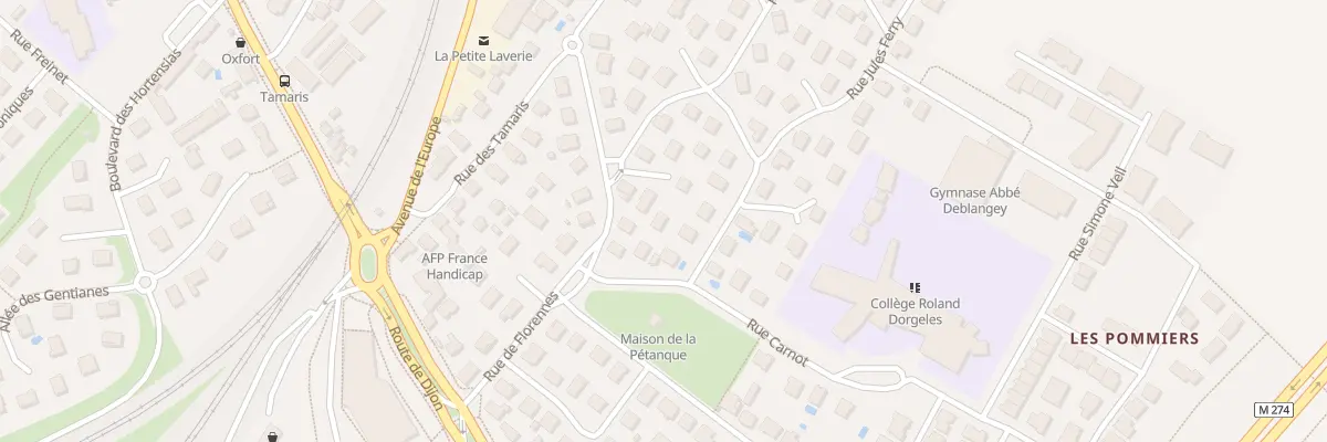 Plan du 4 Rue Lamartine à Longvic