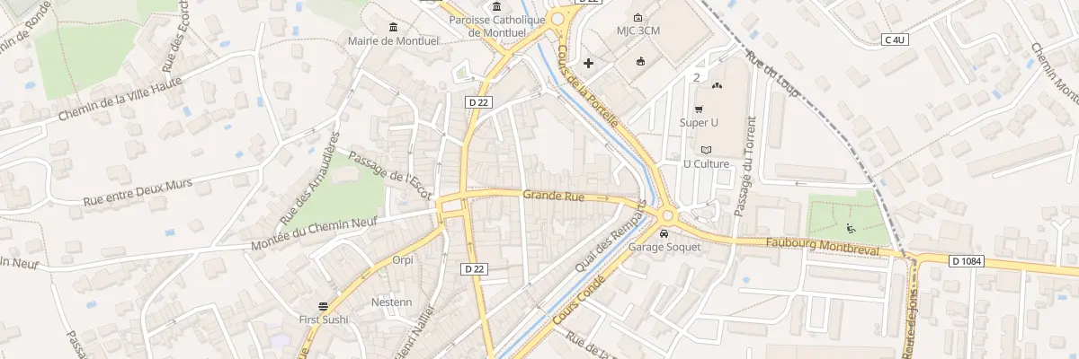 Plan du 100 Gr Grande Rue à Montluel
