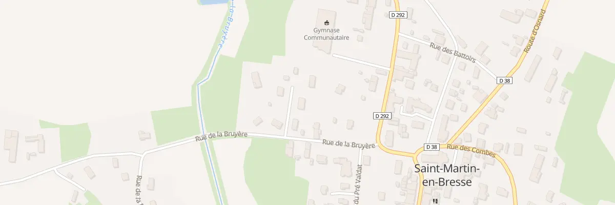 Plan du 6A Rue de la Bruyère à Saint-Martin-en-Bresse