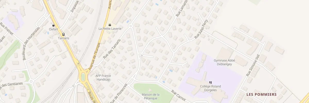 Plan du 10 Rue Lamartine à Longvic
