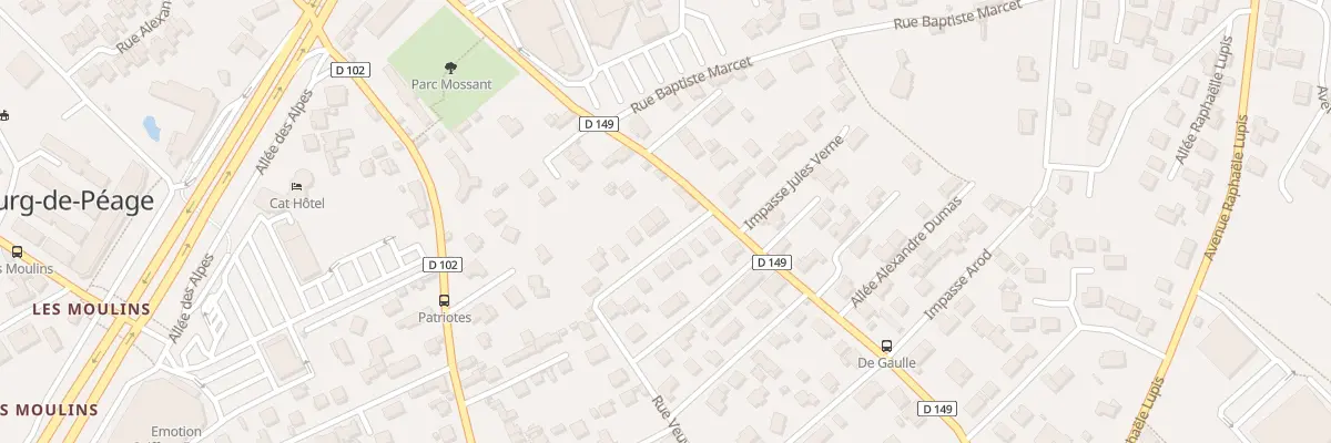 Plan du 2 Rue Veuve Besset à Bourg-de-Péage