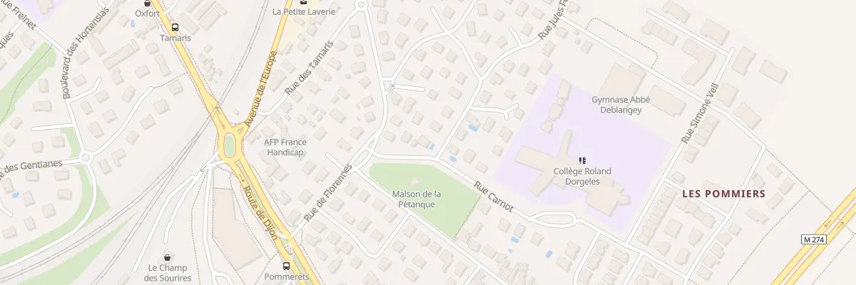 Plan du 1 Rue Jules Ferry à Longvic