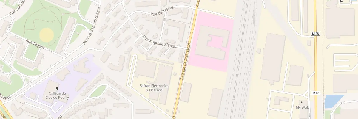 Plan du 47 Av de Stalingrad à Dijon