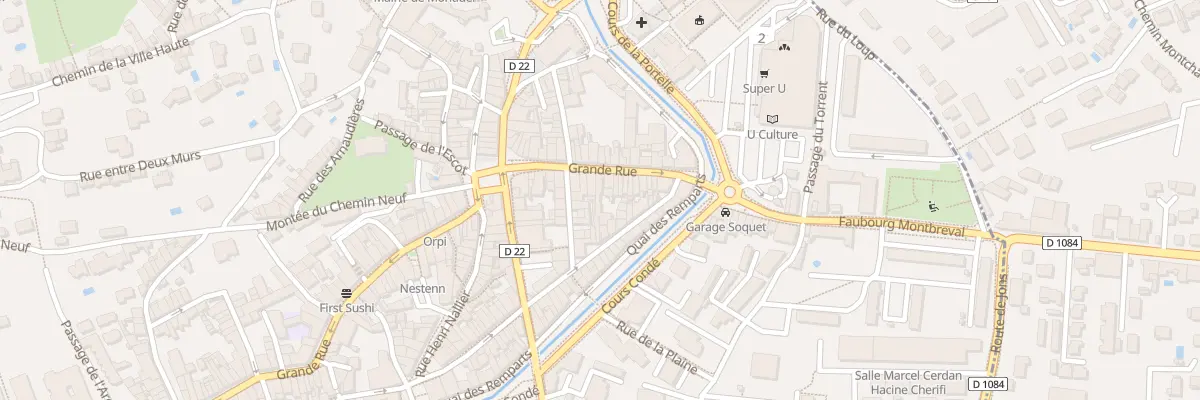 Plan du 85 Gr Grande Rue à Montluel