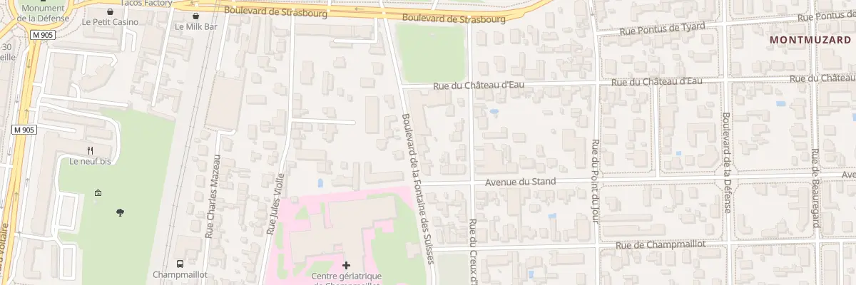 Plan du 5 Bd de la Fontaine des Suisses à Dijon