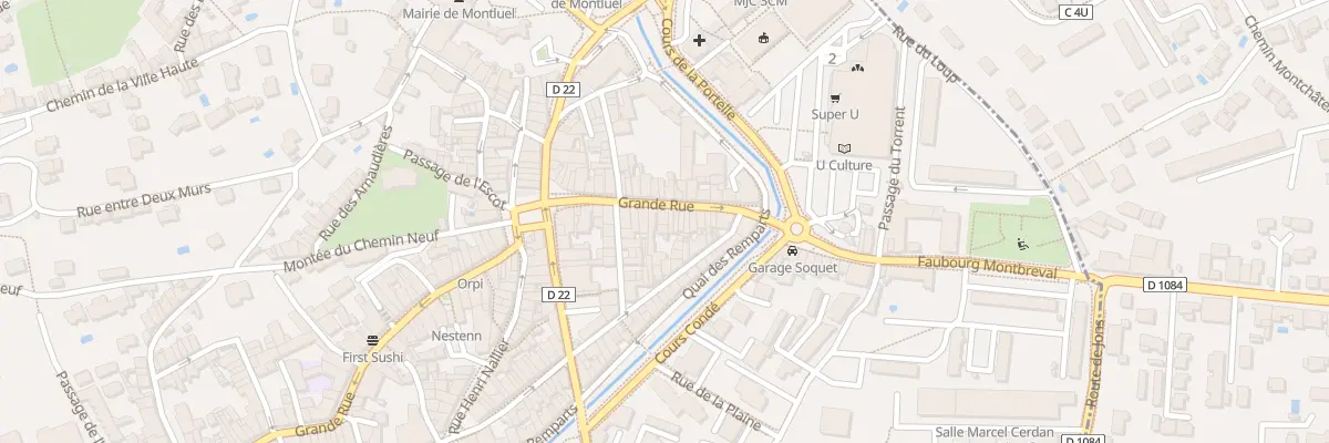Plan du 77 Gr Grande Rue à Montluel