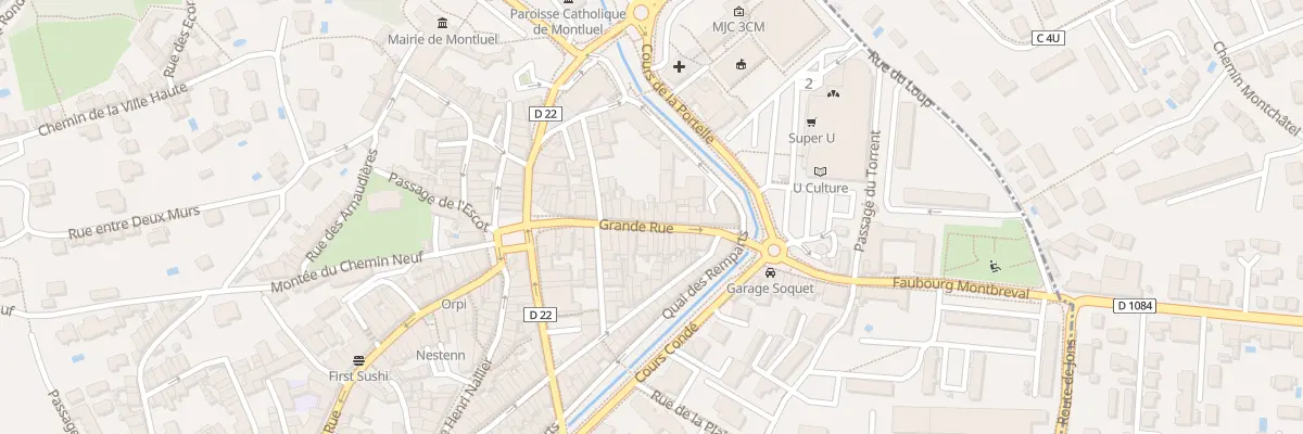 Plan du 74 Grande Rue à Montluel