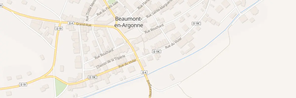 Plan du 23 Rue du Vivier à Beaumont-en-Argonne