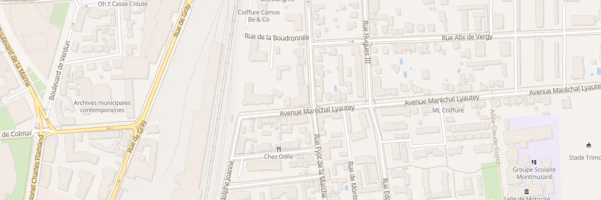 Plan du 13 Av Mal Lyautey à Dijon