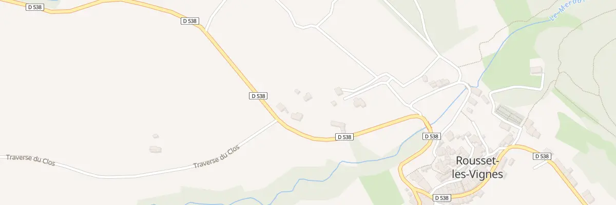 Plan du 194 Rte de Montelimar à Rousset-les-Vignes