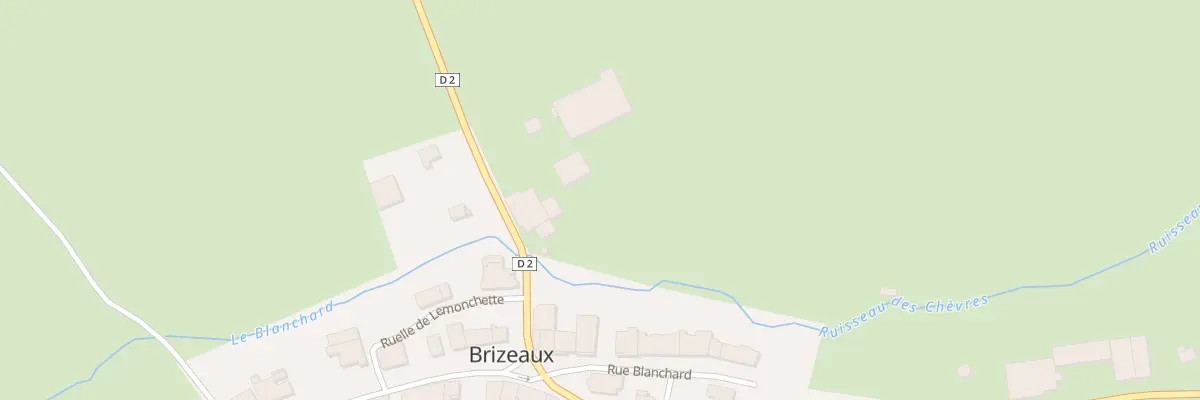 Plan du 2 Rue de Beaulieu à Brizeaux