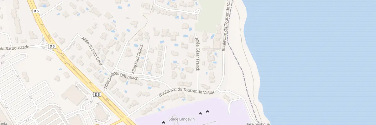 Plan du 5 All Franck Cesar à Martigues